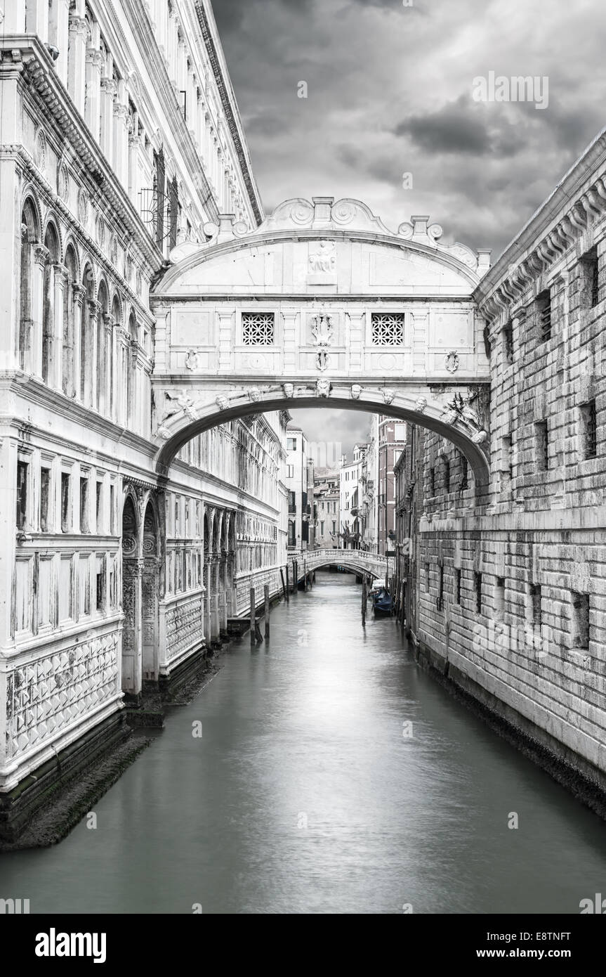 Bridge of sigh (Ponte dei Sospiri) in Venice, Italy. Stock Photo