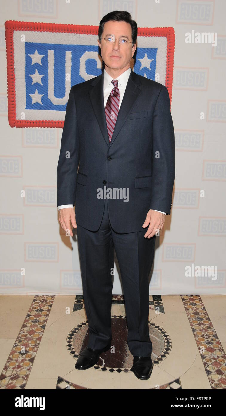 48th Annual USO Armed Forces Gala and Gold Medal Dinner held at Cipriani in Manhattan - Arrivals  Featuring: Stephen Colbert Where: New York City, New York, United States When: 10 Dec 2009 Stock Photo