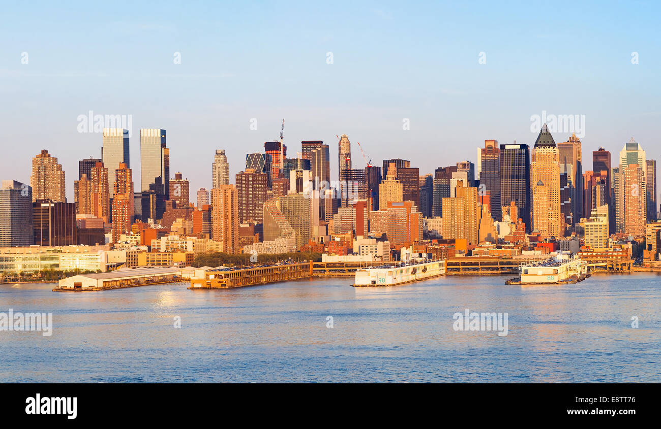 Manhattan Skyline Stock Photo