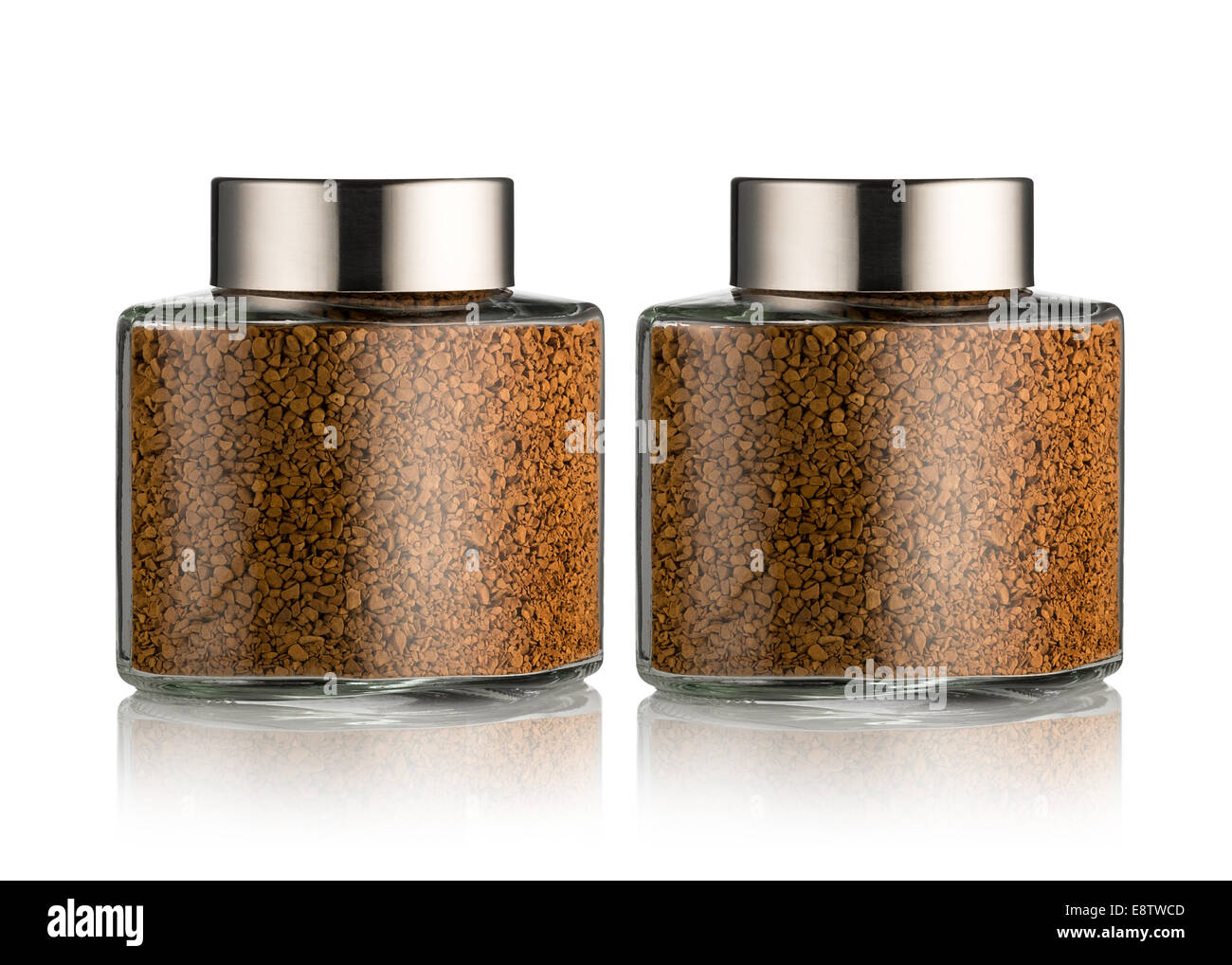 Download Instant Coffee In The Glass Jar Isolated On White Stock Photo Alamy PSD Mockup Templates