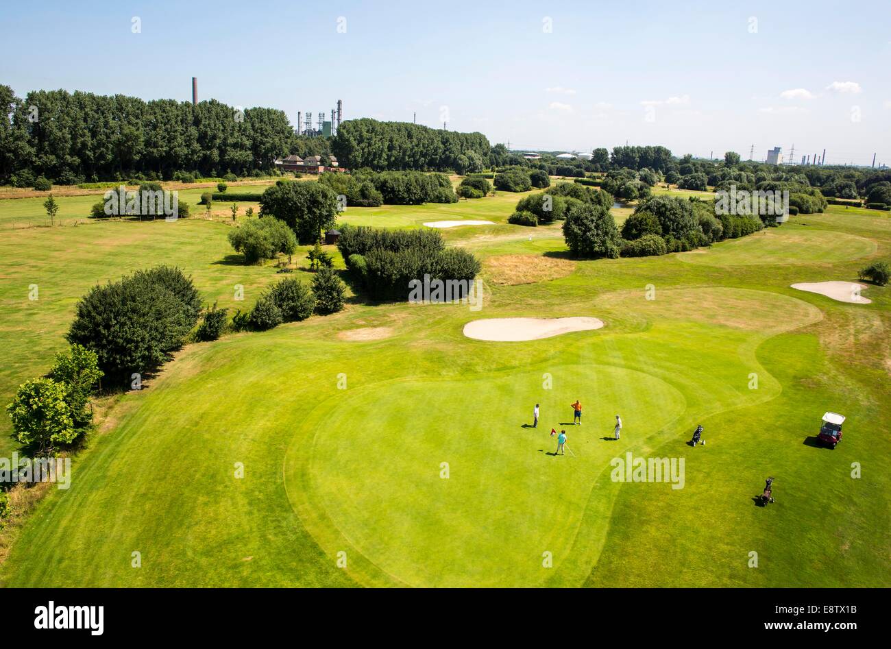 Schloss Horst, Golf course, Gelsenkirchen Stock Photo