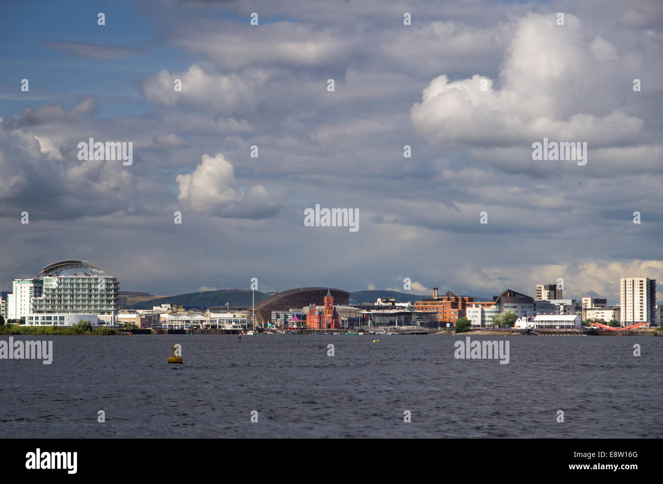 Cardiff Bay Skyline Stock Photo