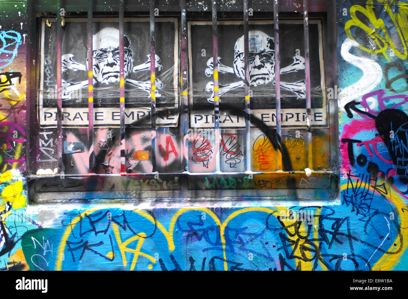 Rutledge Lane, Melbourne in Australia is where street artists are