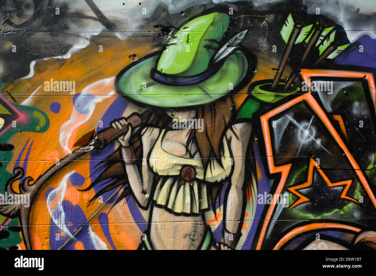 Rutledge Lane, Melbourne in Australia is where street artists are