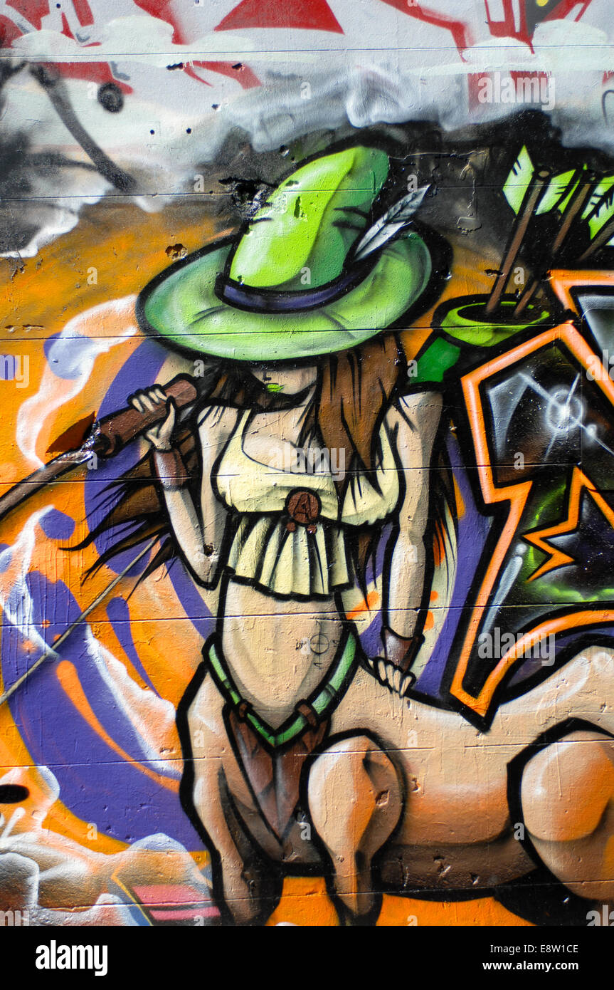 Rutledge Lane, Melbourne in Australia is where street artists are