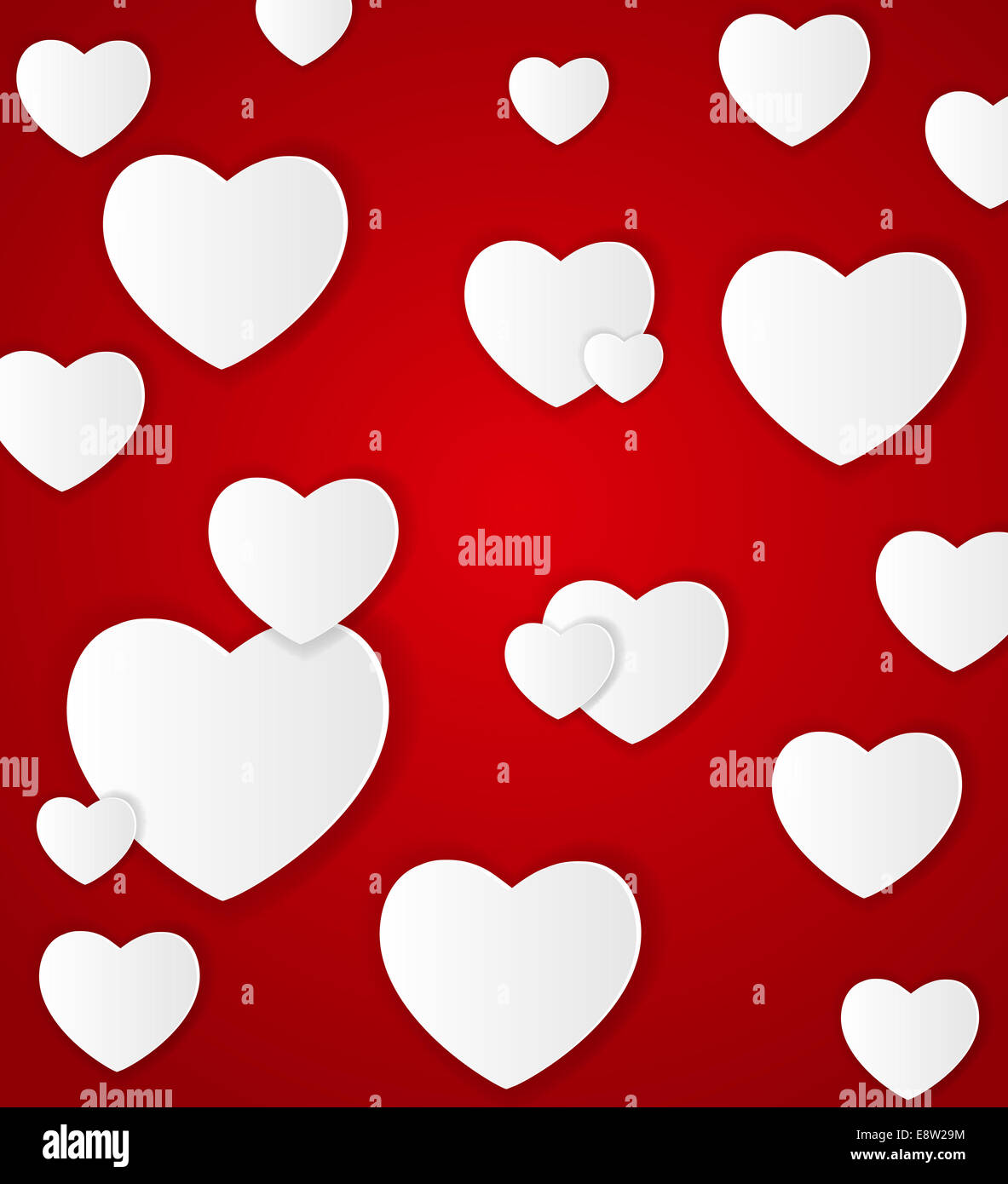 Happy Valentines Day Card with Heart. Vector Illustration. EPS10 Stock ...