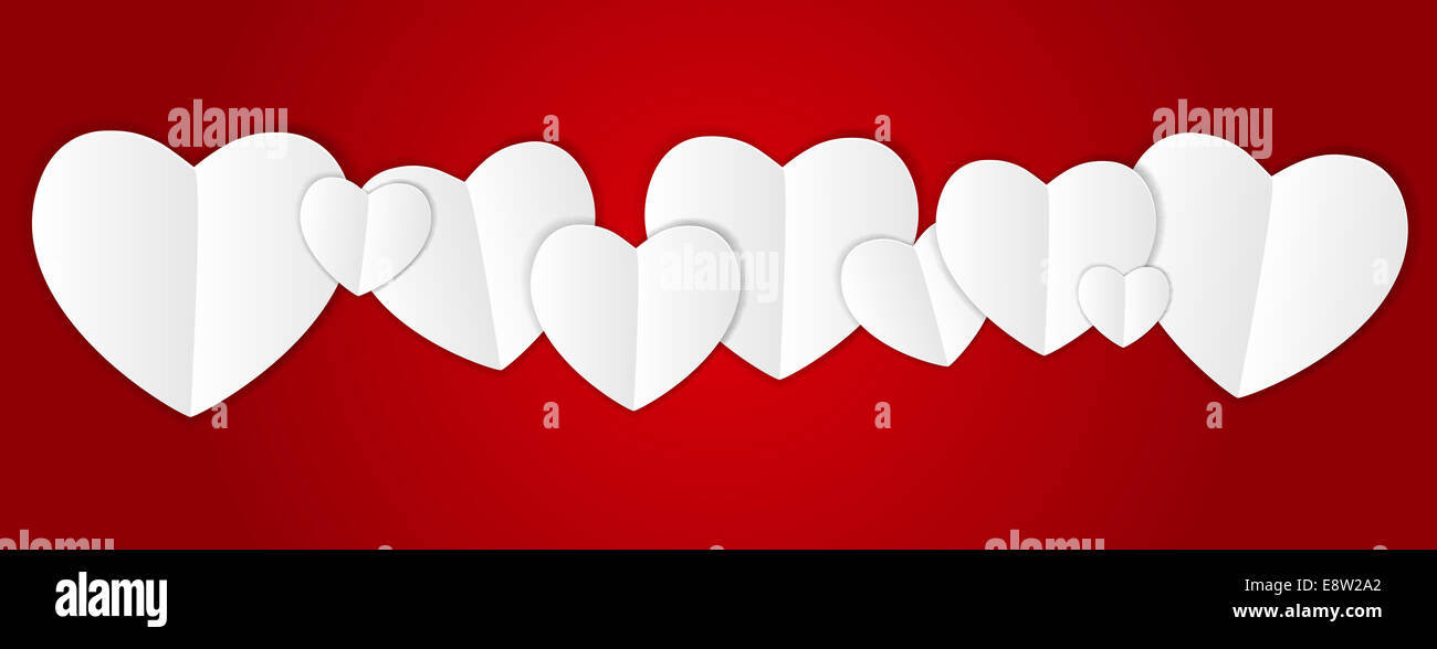 Happy Valentines Day Card with Heart. Vector Illustration. EPS10 Stock ...