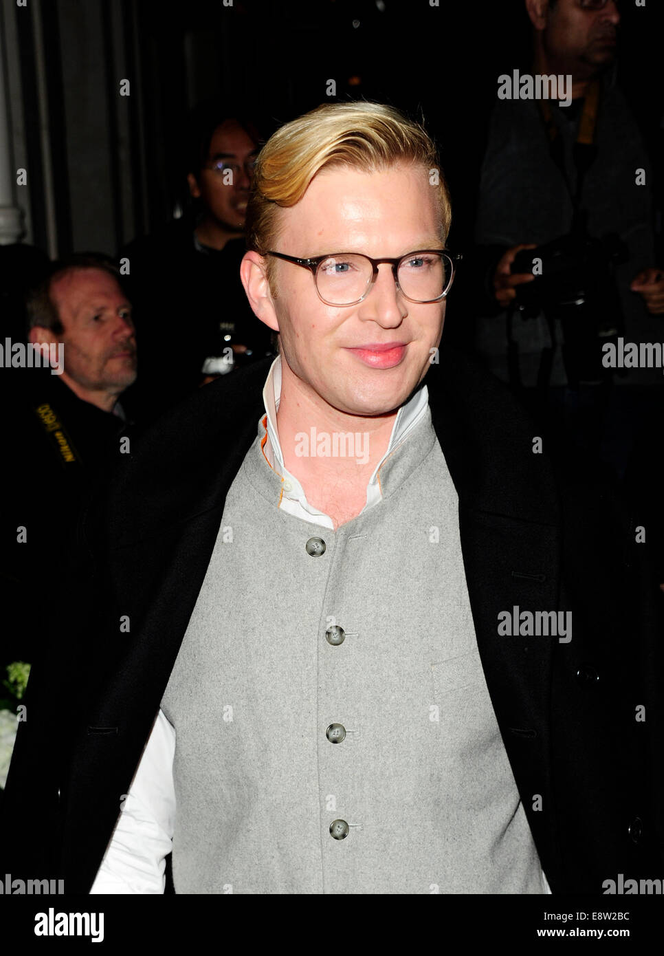 London, UK. 14th October, 2014. Henry Conway attend Monuments by Fabien Baron Private View of French clothing brand's new exhibition at Sotheby's New Bond Street London .14 Oct 2014. Credit:  Peter Phillips/Alamy Live News Stock Photo