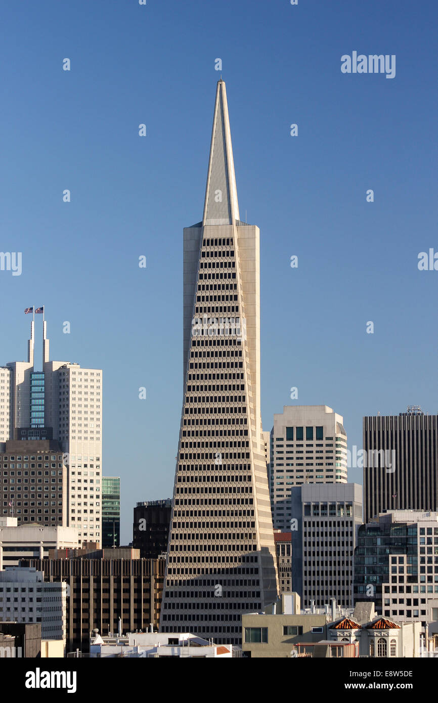 Transamerica Pyramid, San Francisco, California, United States, North America Stock Photo
