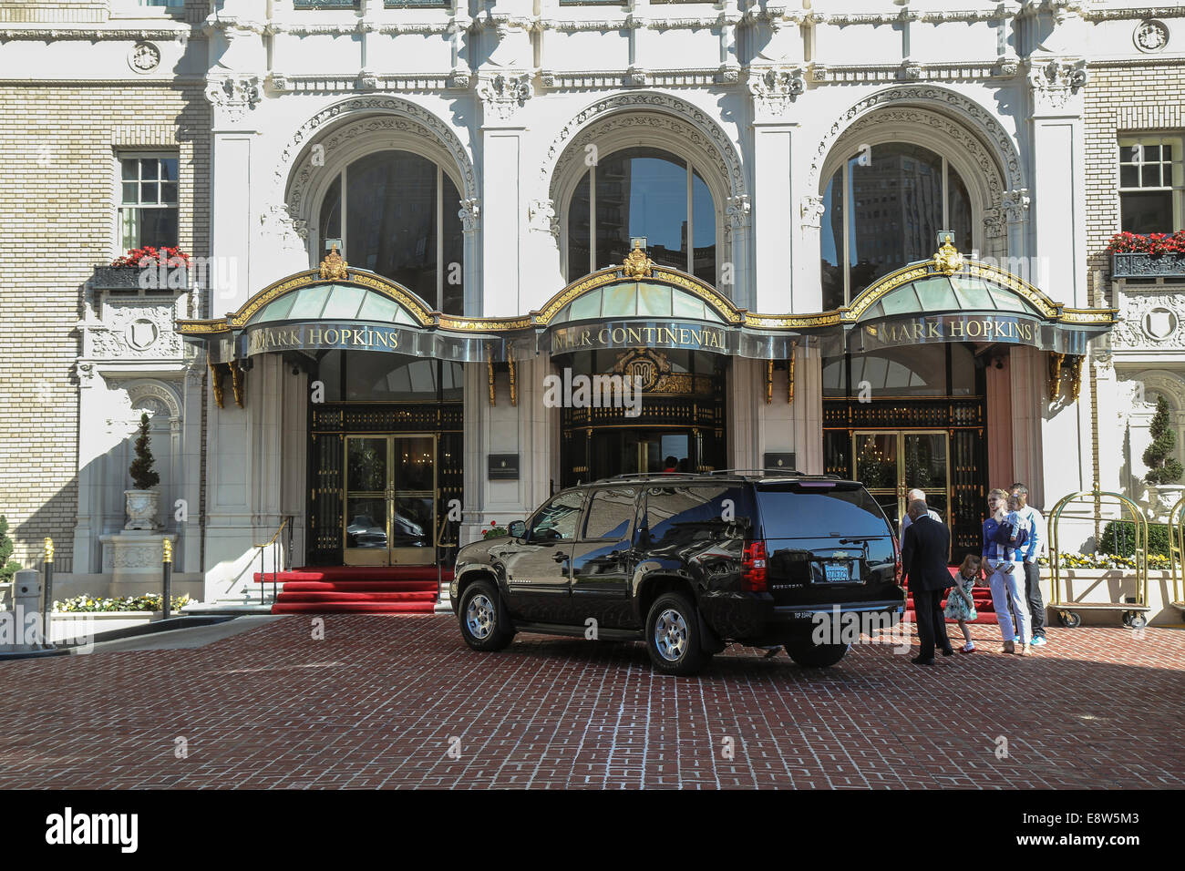 InterContinental Mark Hopkins, Nob Hill, San Francisco, California Stock Photo