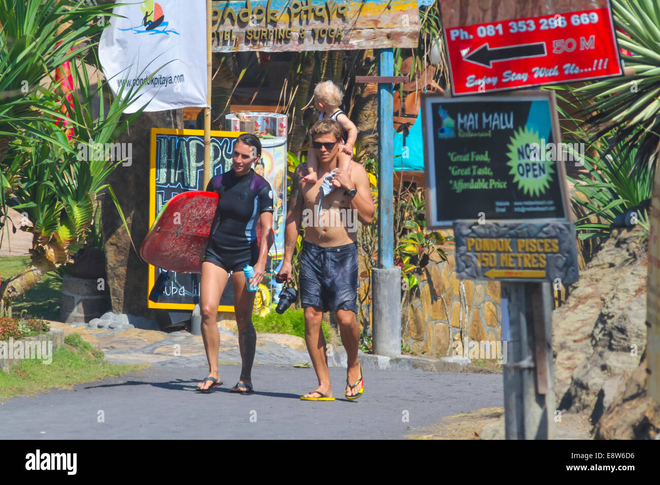 Balian village.Bali.Indonesia. Stock Photo