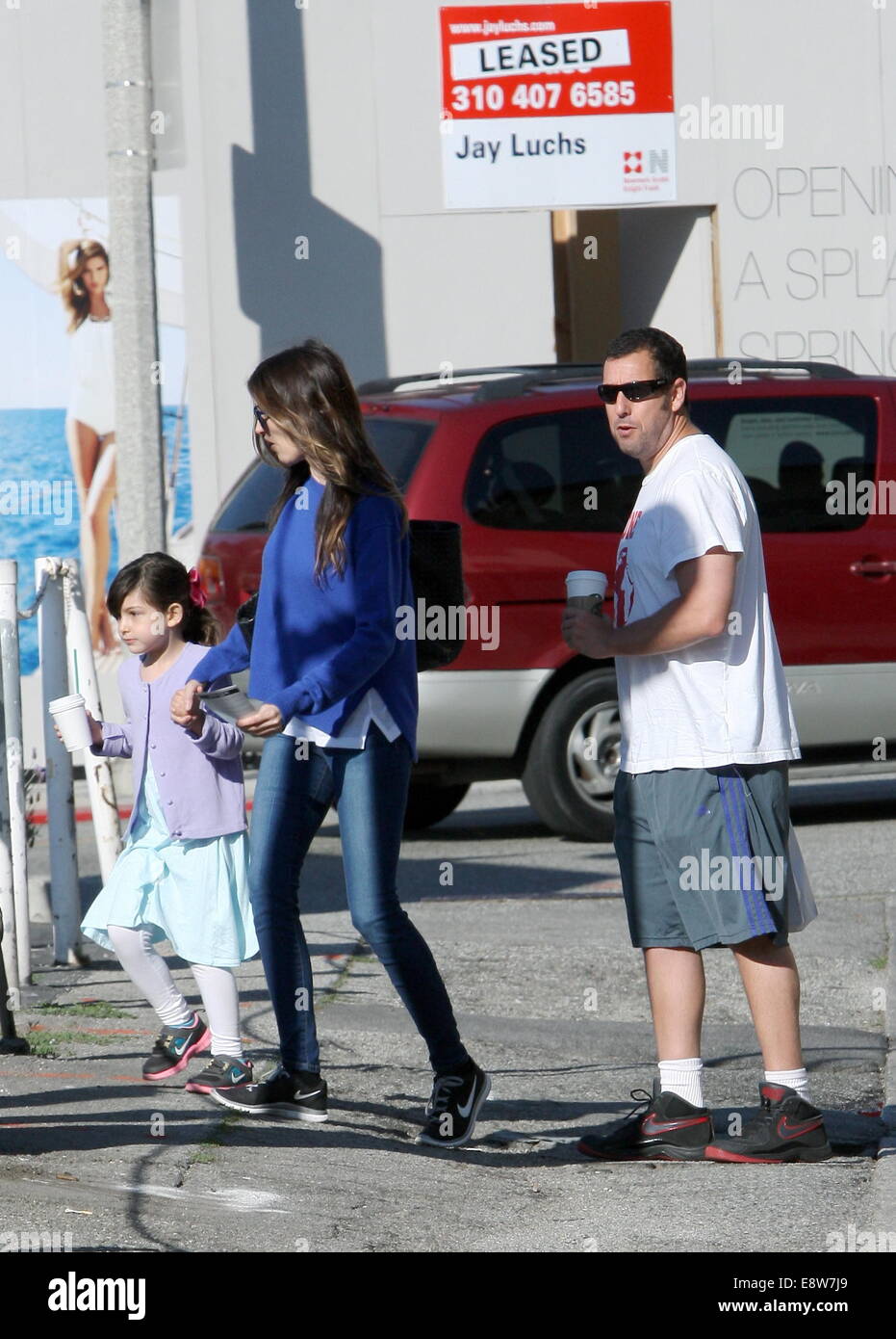 Adam Sandler out with his family in Brentwood Featuring: Adam Sandler