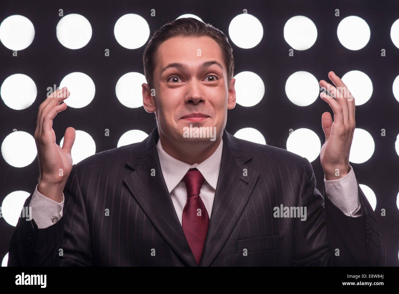 Attractive star TV presenter Stock Photo Alamy