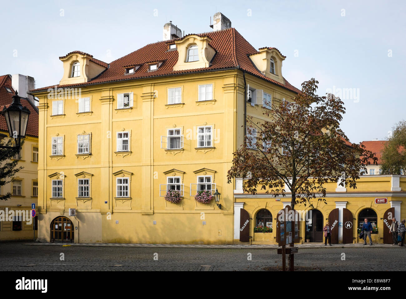 Praha, Prague, Mala strana, Na kampe, sunny autumn day Stock Photo