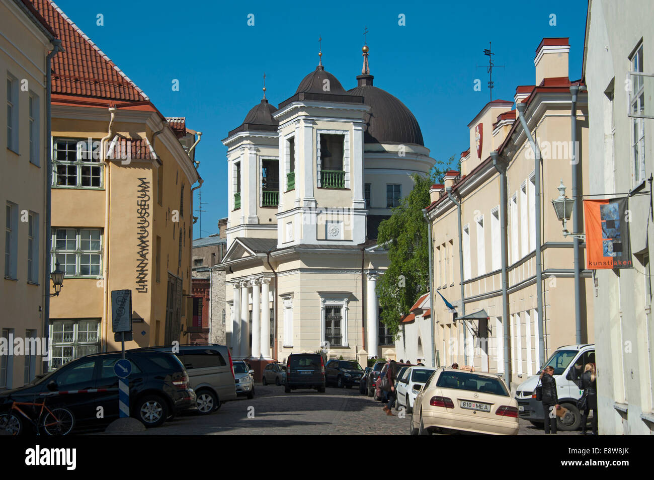 Russian Orthodox Church of St. Nikolai the Miracle Worker, historic centre, Tallinn, Estonia, Baltic States Stock Photo