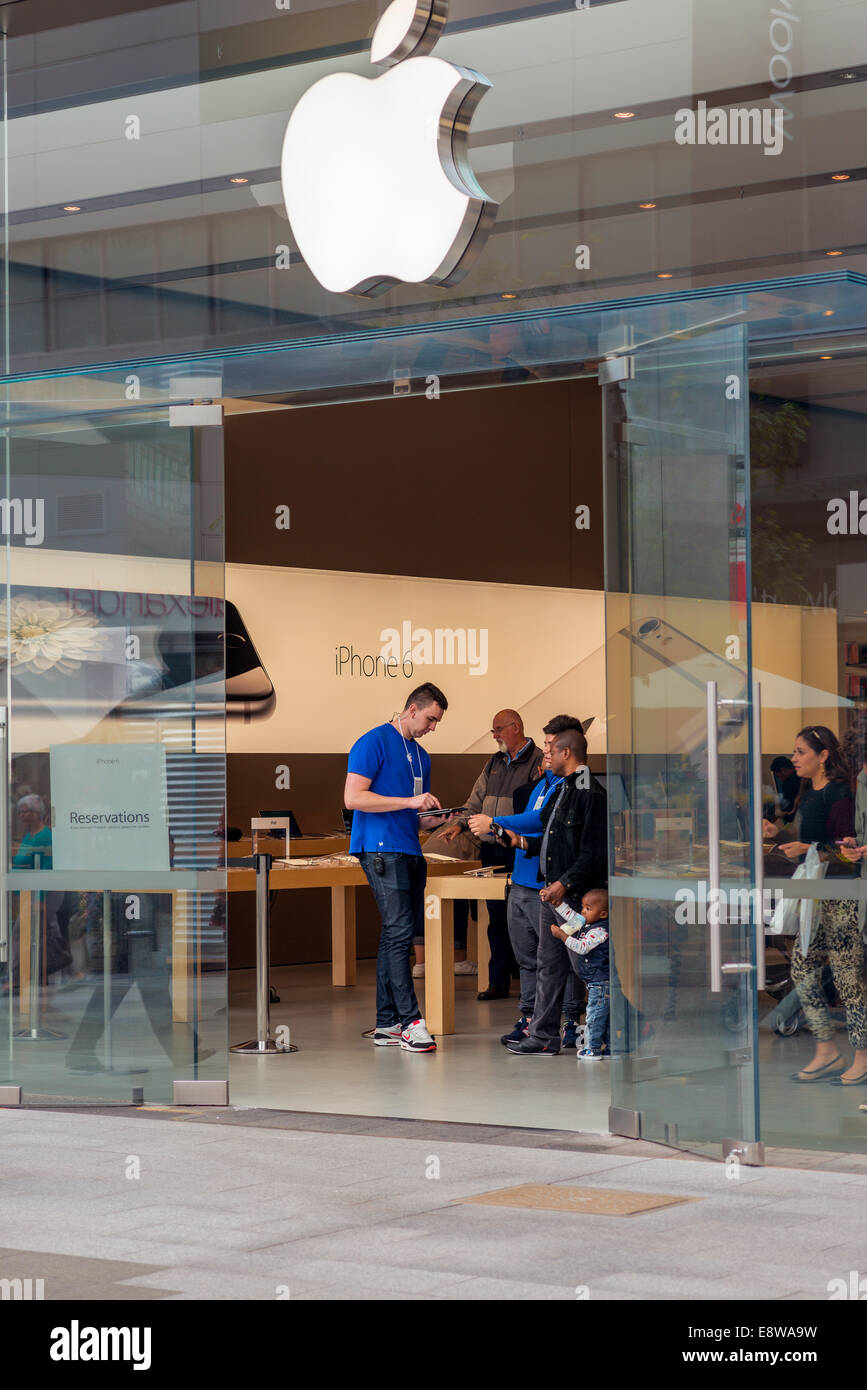 The Apple computer store in Adelaide Australia Stock Photo