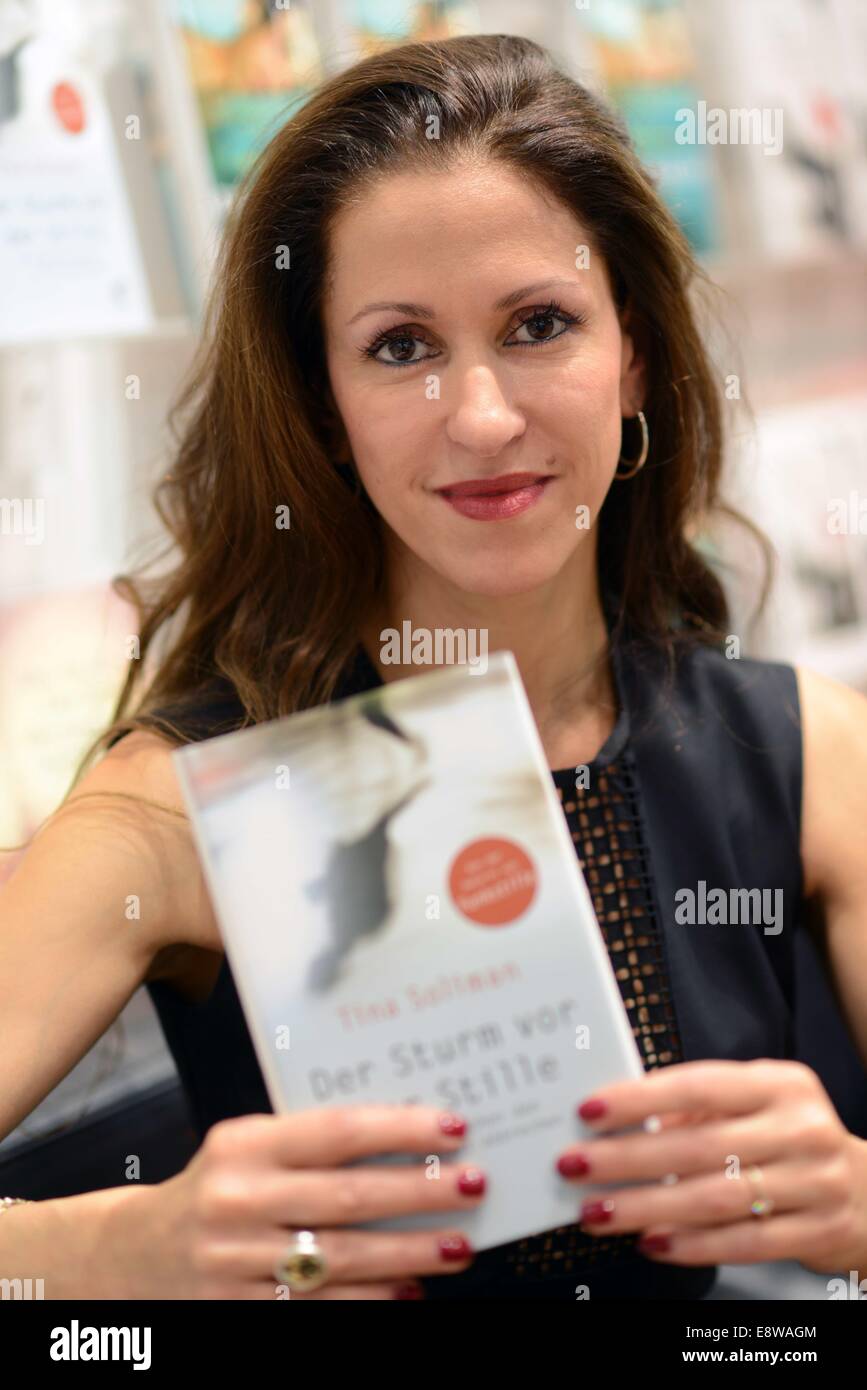 Tina Soliman, at the 66. Frankfurt Book Fair in Frankfurt Main, Germany, October 2014. Stock Photo