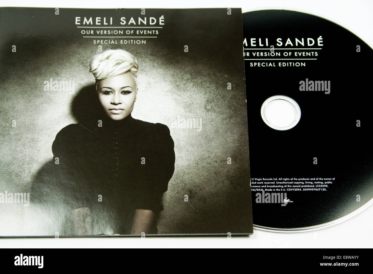 Emili Sande, Our Version of Events Album,compact disc. Stock Photo