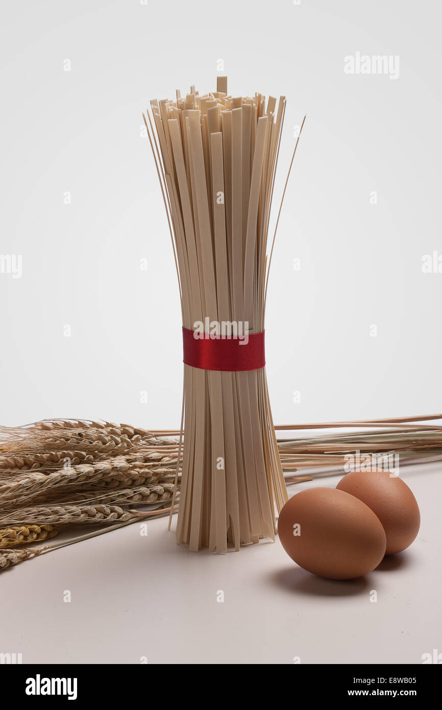 wheat,egg and noodles Stock Photo Alamy