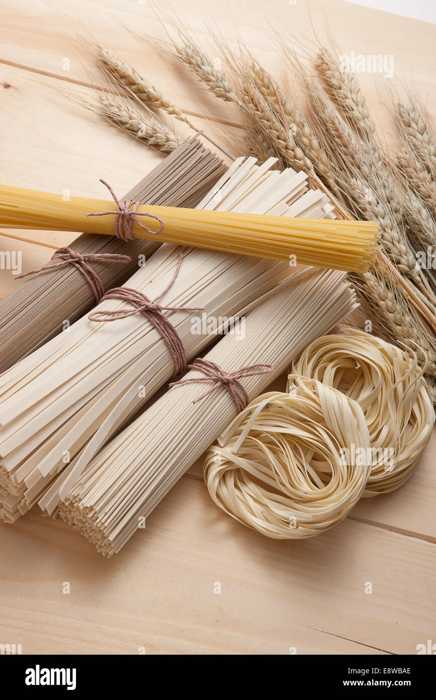 wheat,egg and noodles Stock Photo Alamy