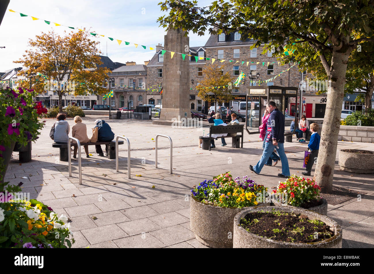 Donegal Town County Donegal Ireland. Autumn on The Diamond Stock Photo