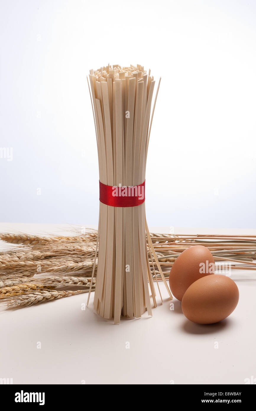 wheat,egg and noodles Stock Photo Alamy