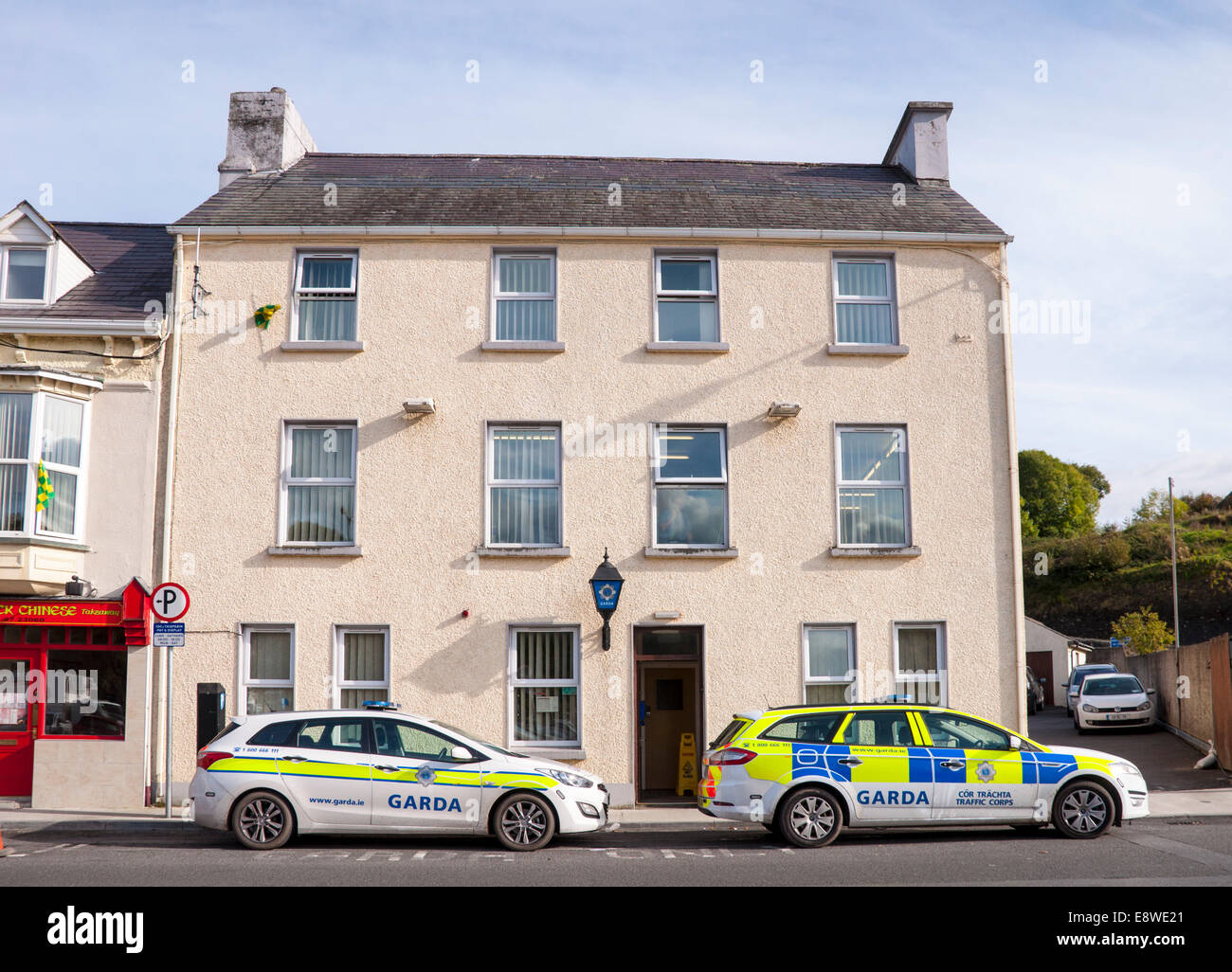 Garda police Station in Donegal Town County Donegal Ireland Stock Photo