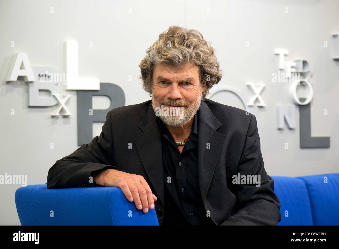 Reinhold Messner, at the 66th Frankfurt Book Fair in Frankfurt Main ...