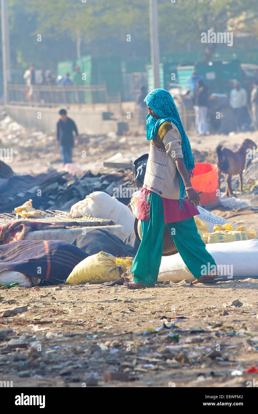 Urban Wasteland. Saket, New Delhi, India. Stock Photo