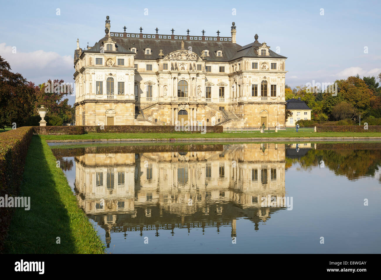 Palace in the Grossen Garden, Dresden, Saxony, Germany Stock Photo