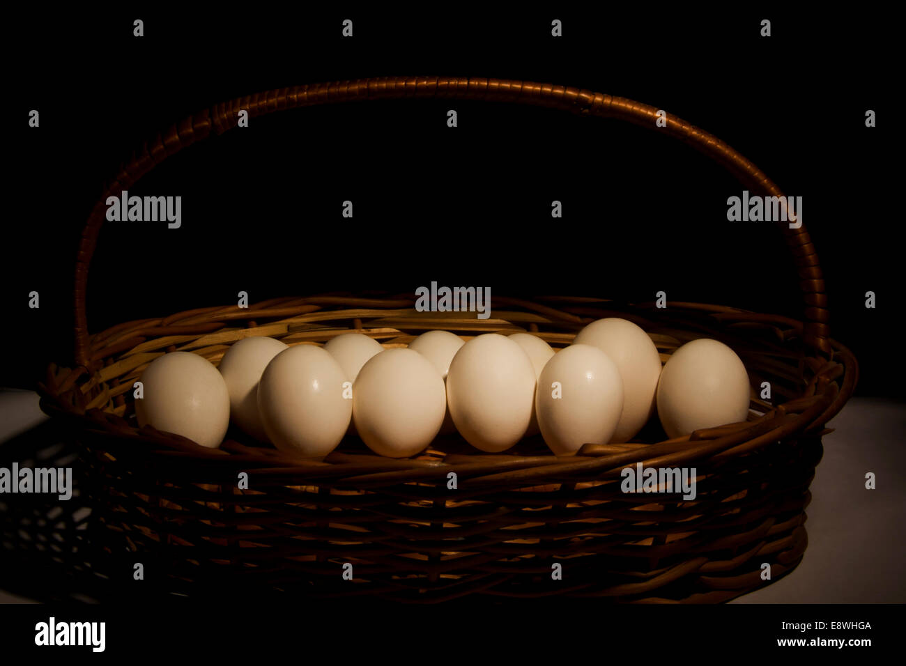 indian Eggs Basket Stock Photo Alamy