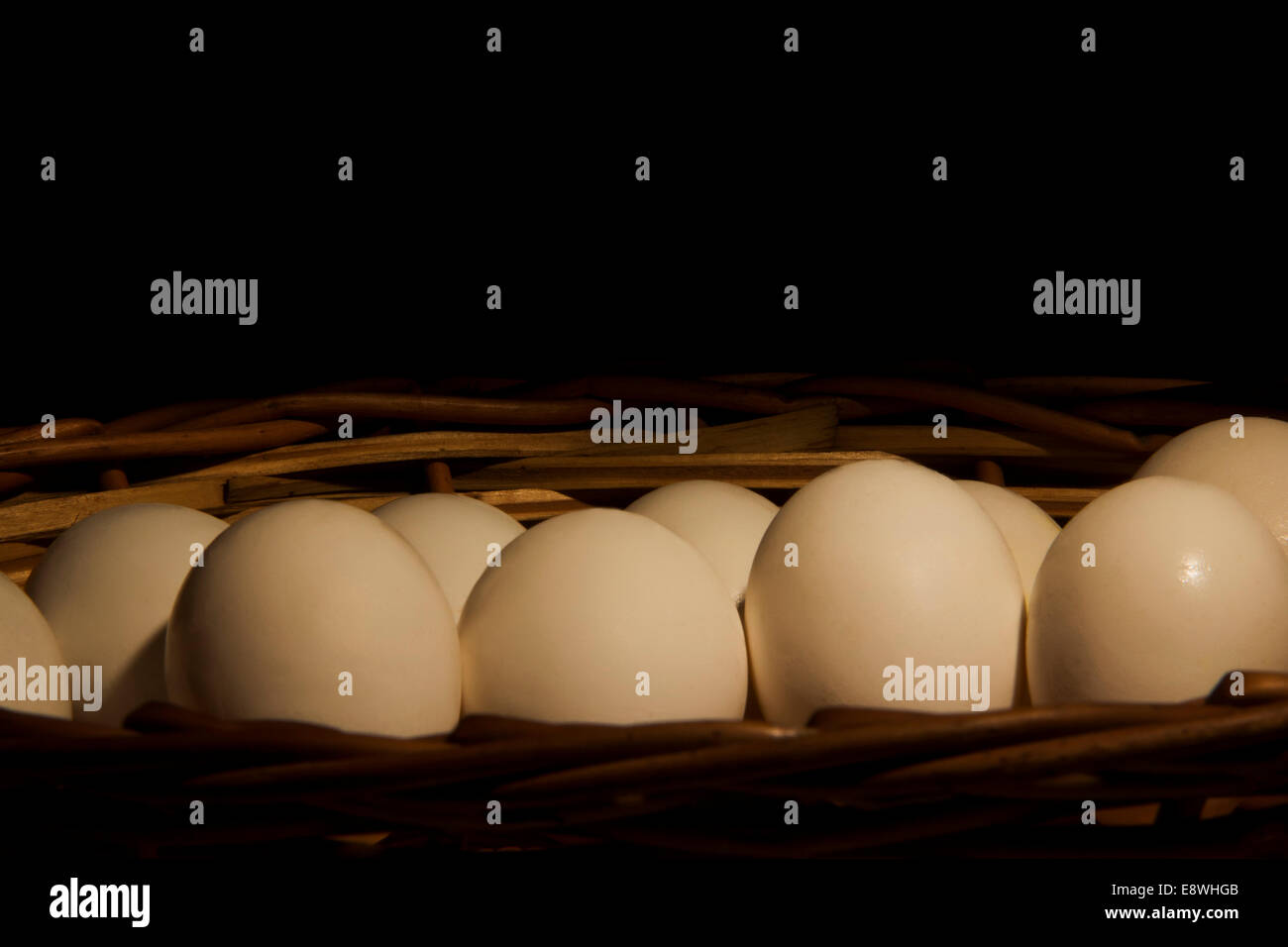 indian Eggs Basket Stock Photo Alamy