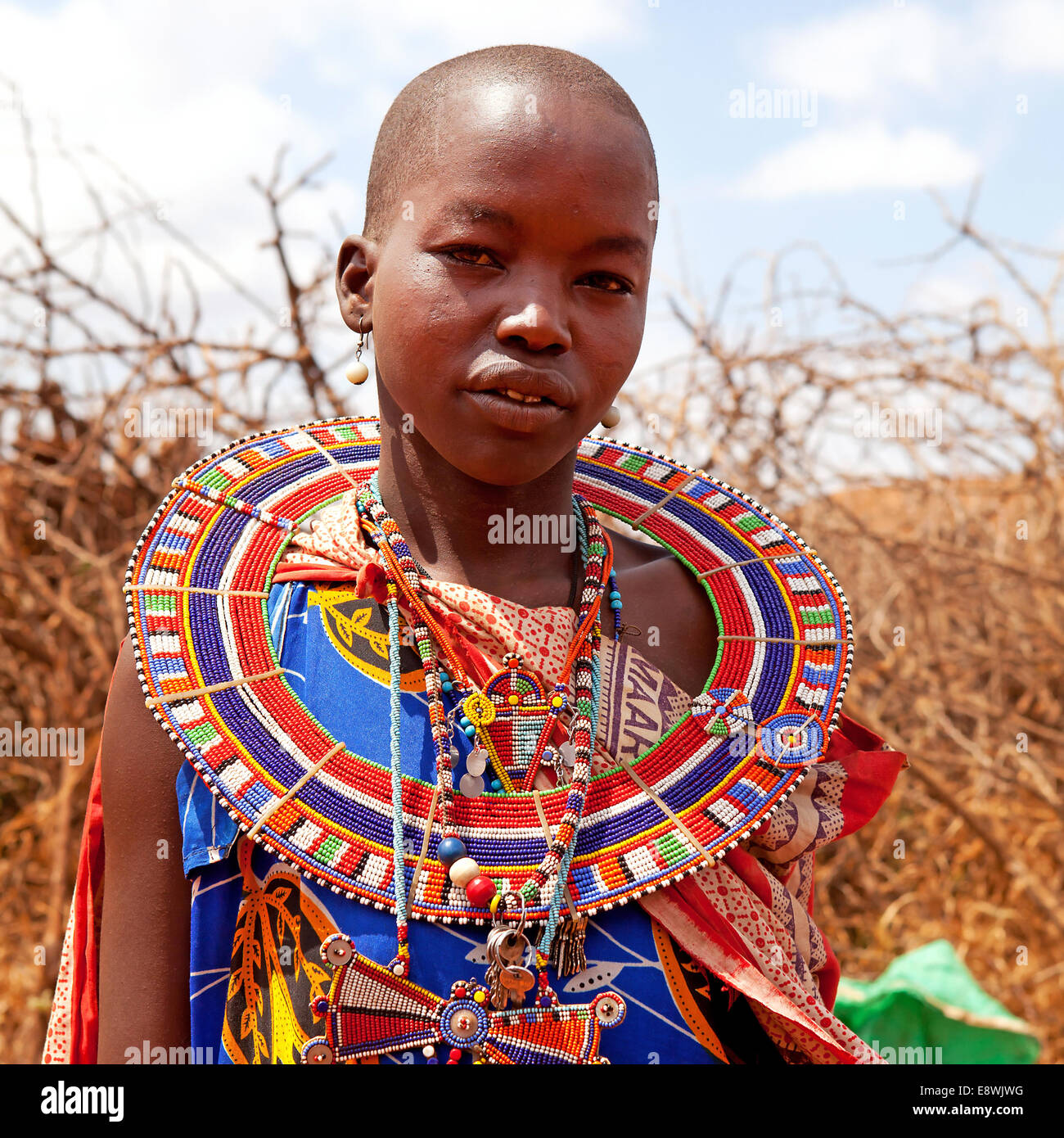 Maasai Mara Women's Tribal Jewelry Print Tote Bag