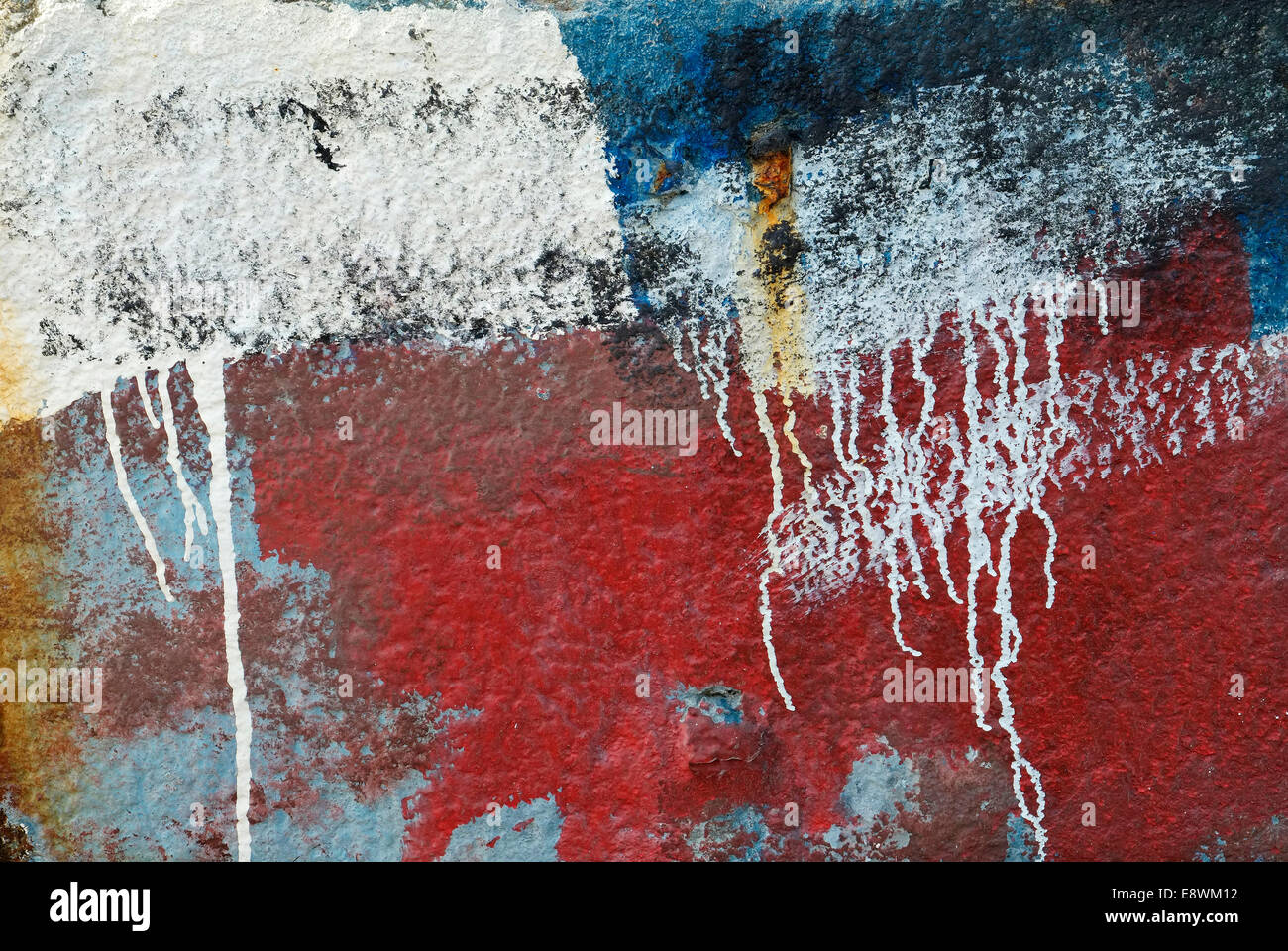 colourful abstract pattern painted on wall Stock Photo Alamy