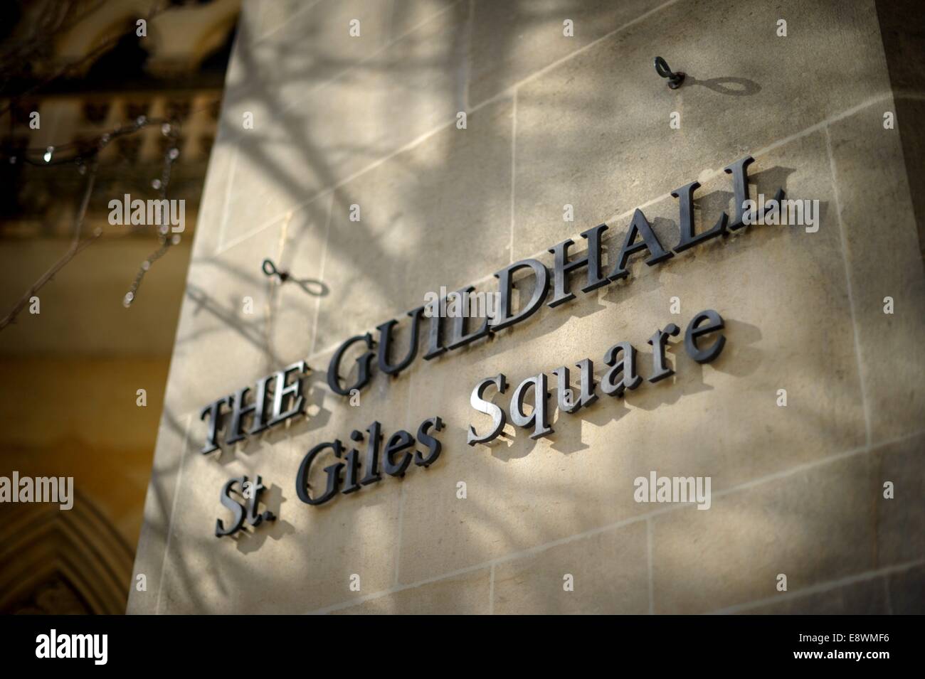 The Guildhall on St Giles Square, Northampton, England Stock Photo