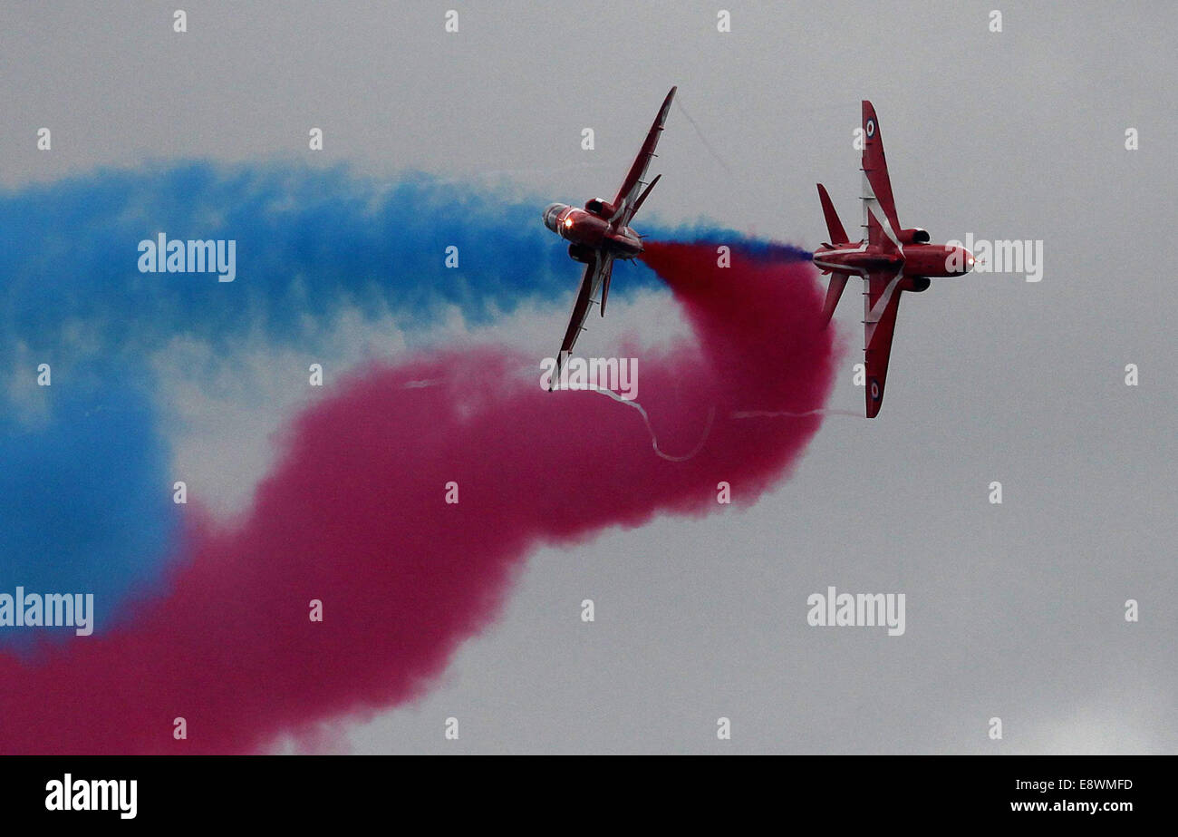 RAF Red Arrows. Stock Photo