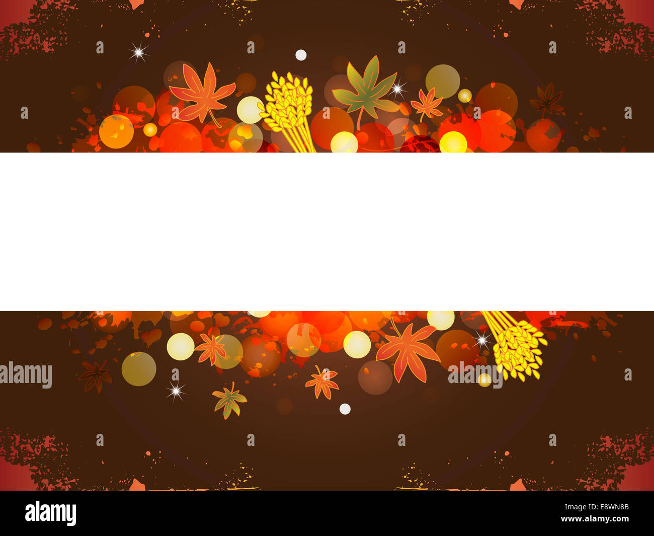 illustration of thanksgiving banner with space for text Stock Photo - Alamy