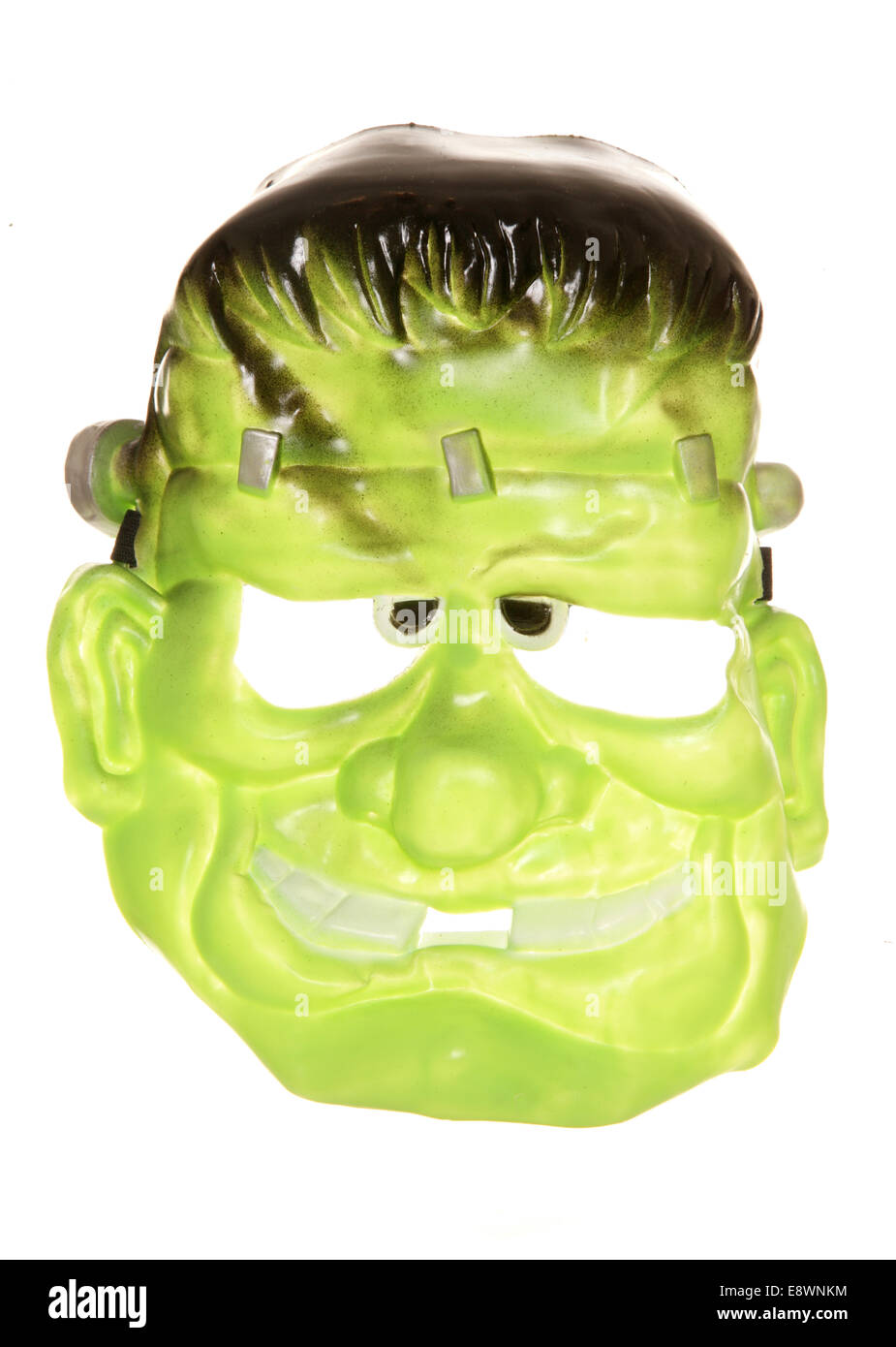 Frankenstein halloween mask studio cutout Stock Photo