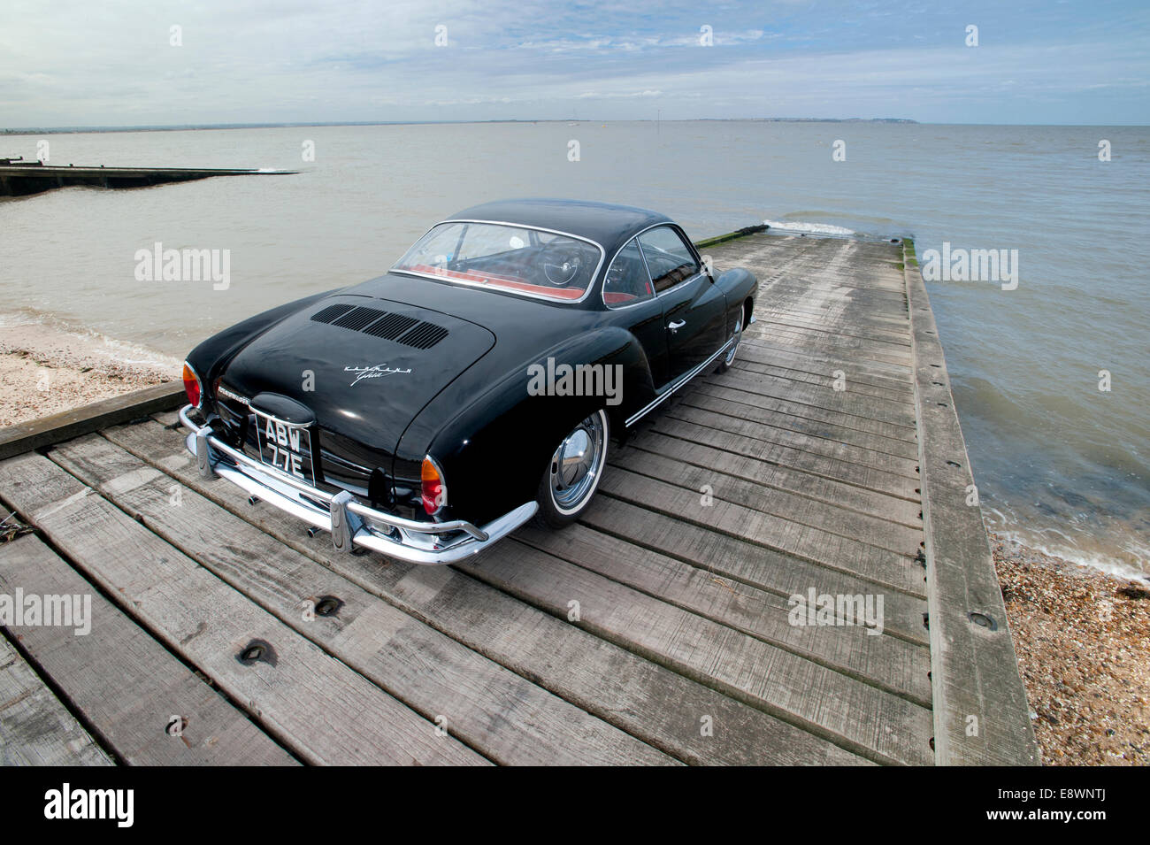 Volkswagen Karmann Ghia Type 14 coupe, German classic car Stock Photo ...