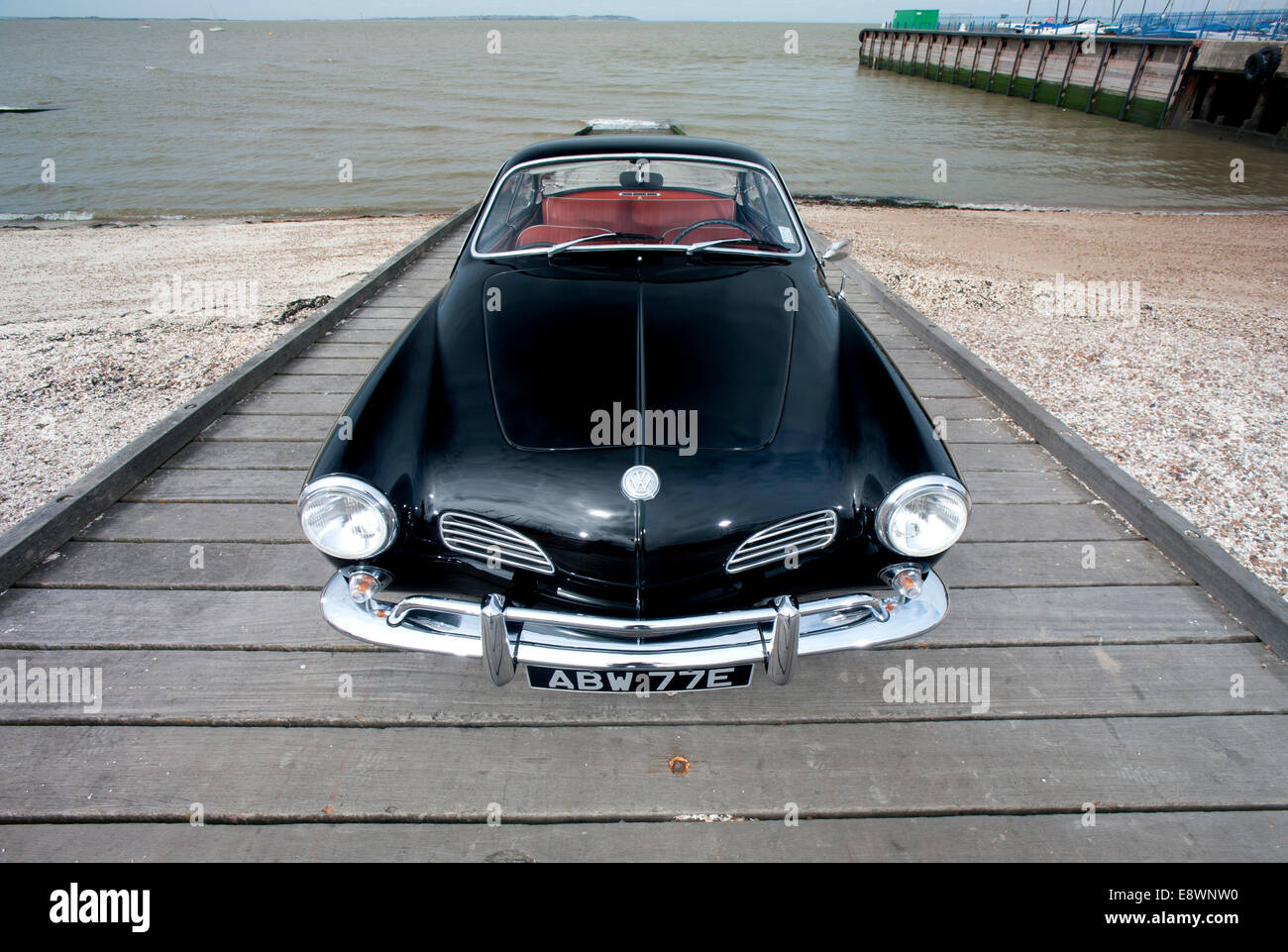 Volkswagen Karmann Ghia Type 14 coupe, German classic car Stock Photo ...