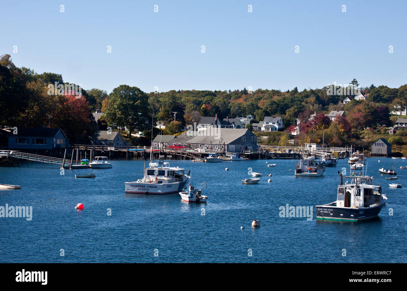 New Harbor, Maine Stock Photo