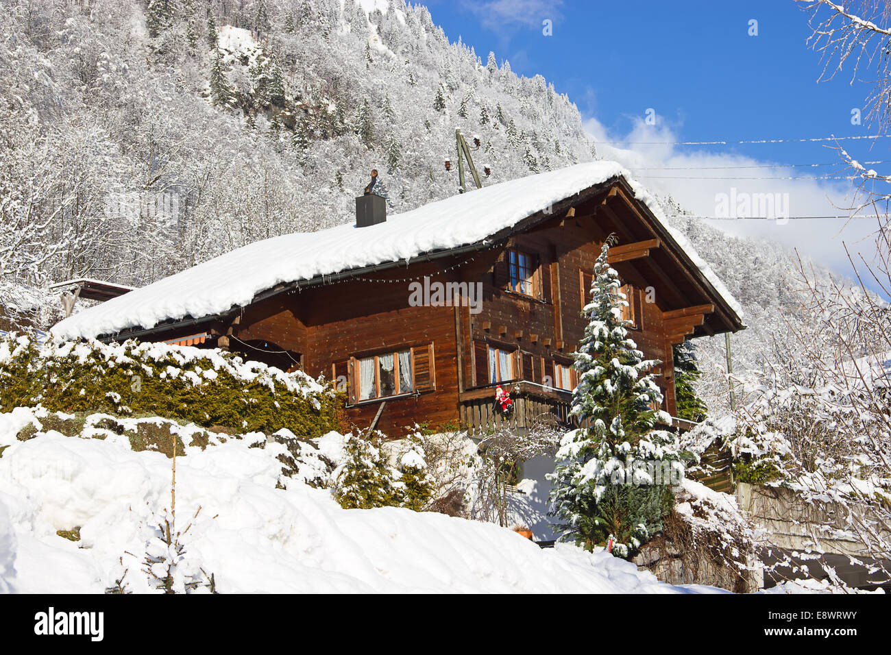 Winter in the swiss alps, Switzerland Stock Photo - Alamy