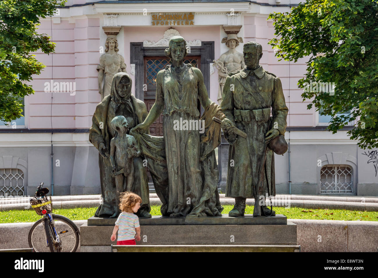 Slovak National Uprising Monument in center of Martin, Zilina Region, Slovakia Stock Photo