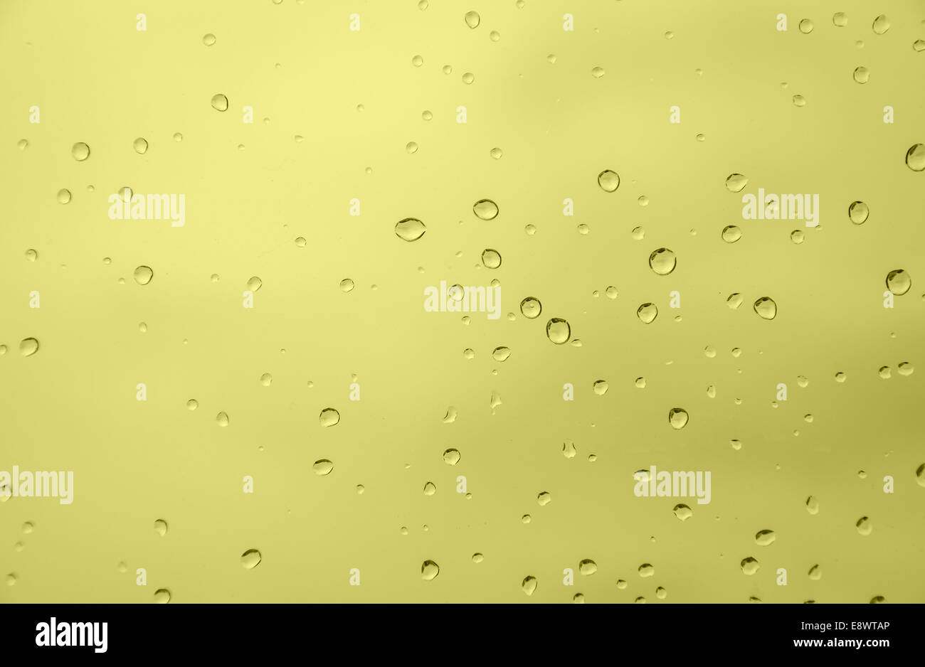 abstract yellow color background with drop water Stock Photo