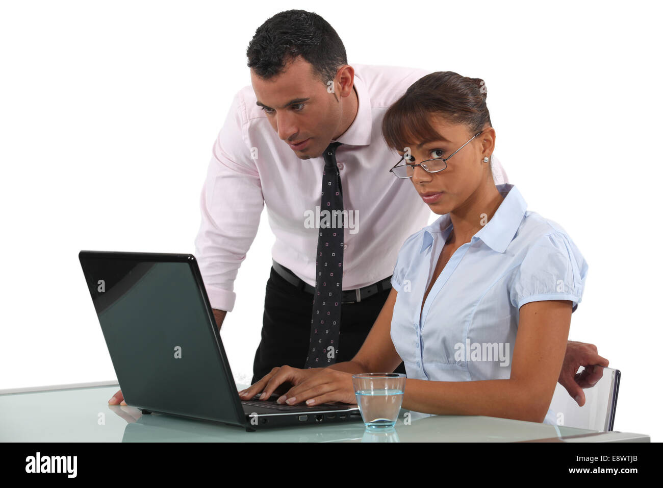 Couple of executives in the office Stock Photo - Alamy