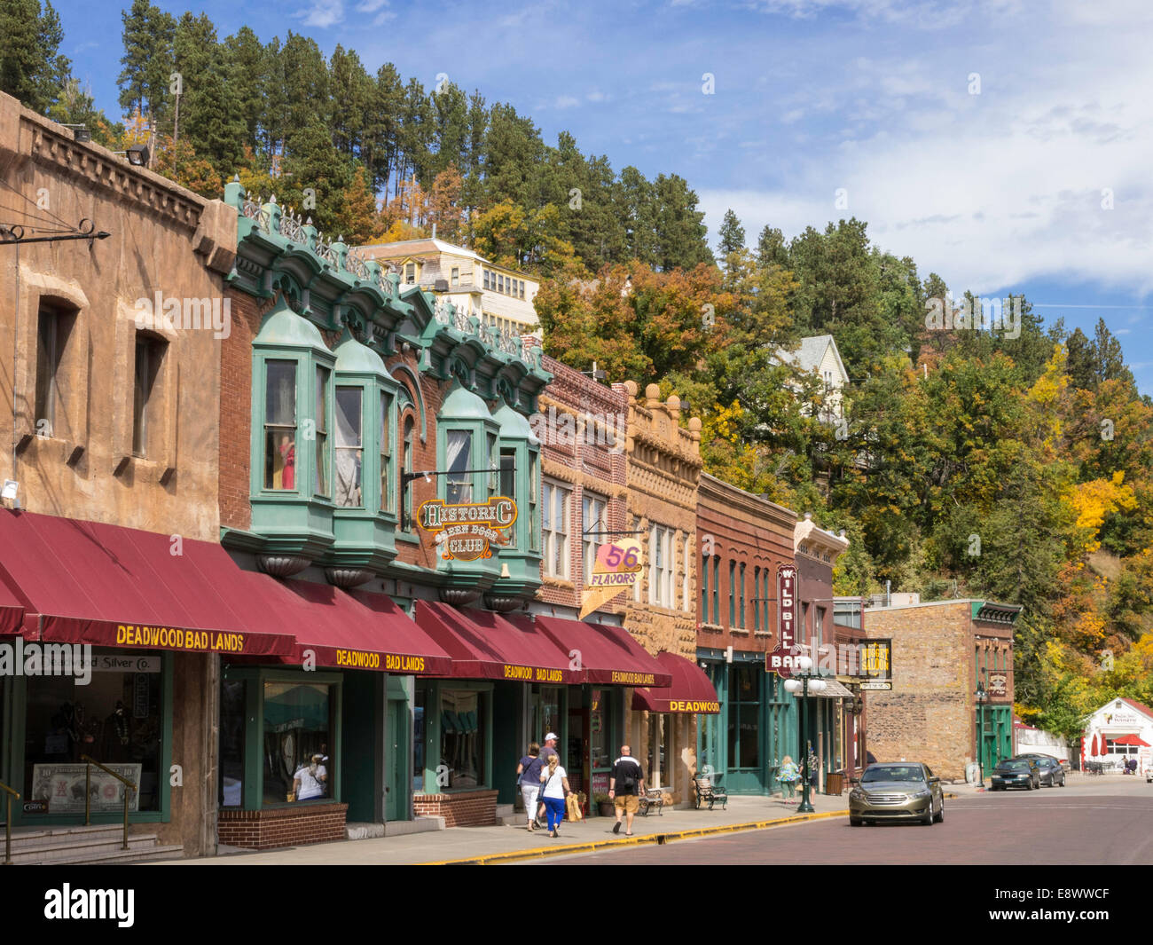 Historic Main Street In Deadwood South Dakota USA 2014 Stock Photo 