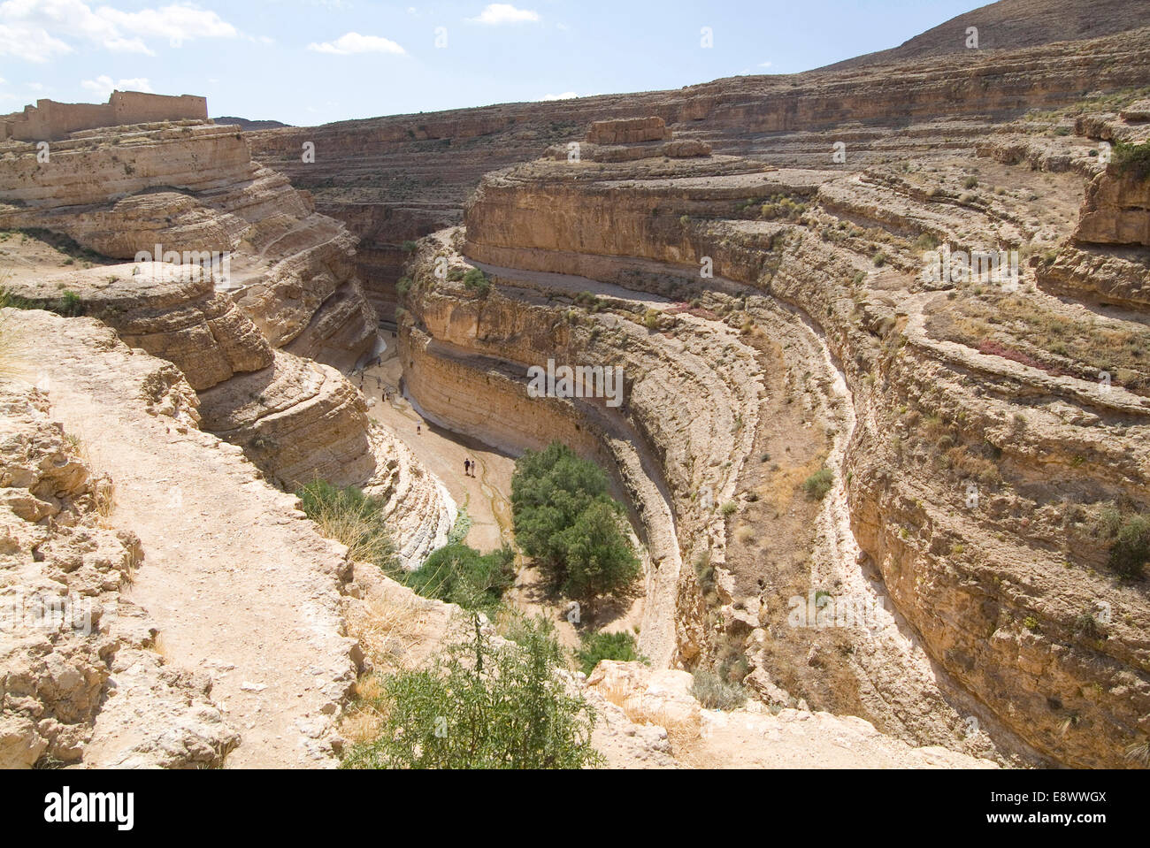 The canyon at Mides, Tunisia Stock Photo