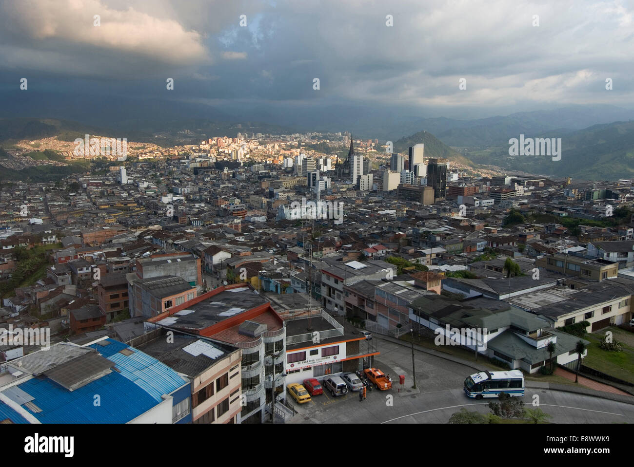City overview, Manizales (city in the coffee-growing region), Colombia Stock Photo