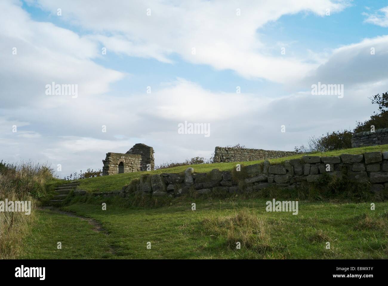 St Patrick's Chapel Heysham Stock Photo Alamy