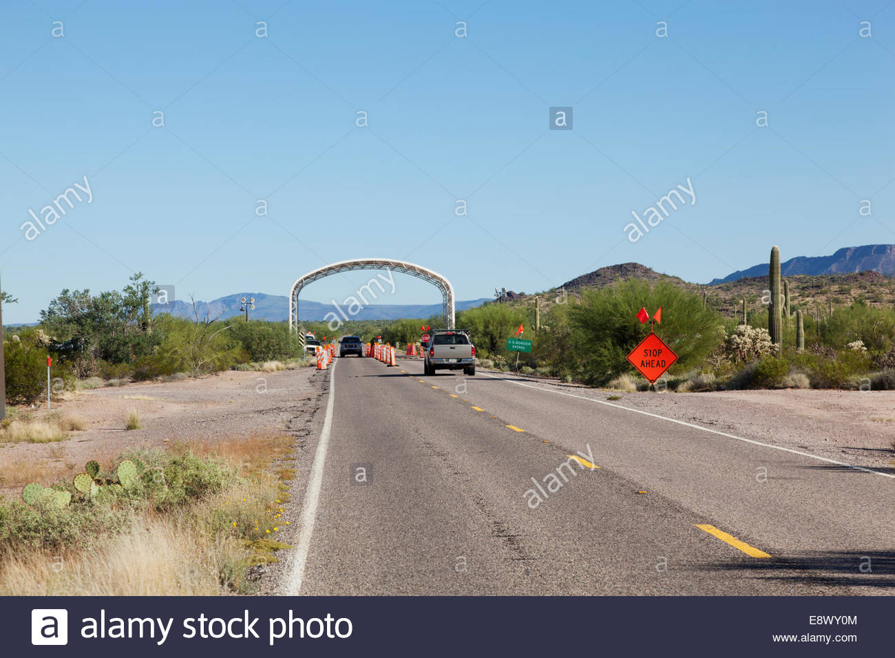 Border Patrol Checkpoint High Resolution Stock Photography and Images